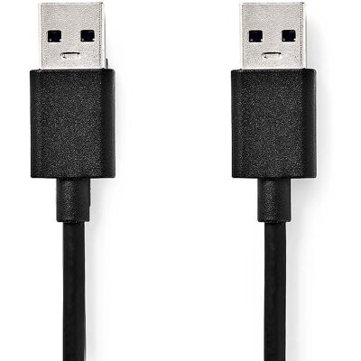 Nedis USB-kaapeli - USB 3.2 Gen 1 - 2m - Musta Nedis USB-kaapeli - USB 3.2 Gen 1 - 2m - Musta