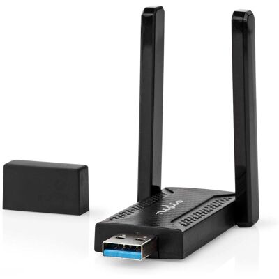 Nedis WSNWA1210BK Dual Band Wi-Fi USB 3.0 Hálózati Kártya Nedis WSNWA1210BK Dual Band Wi-Fi USB 3.0 Hálózati Kártya