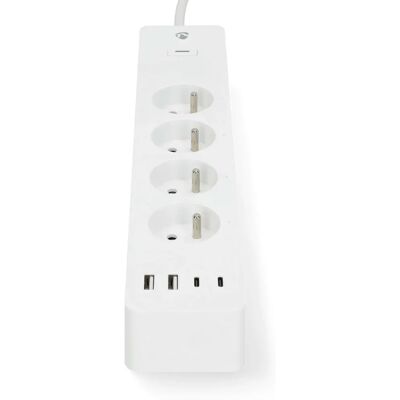 NEDIS WLAN-Steckdosenleiste mit USB-A & USB-C - 4 Steckdosen NEDIS WLAN-Steckdosenleiste mit USB-A & USB-C - 4 Steckdosen