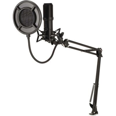 Nedis Mikrofon Musta - Ammattimainen USB streaming mikrofoni Nedis Mikrofon Musta - Ammattimainen USB streaming mikrofoni