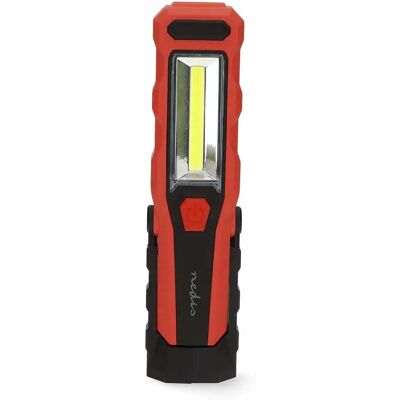 Nedis Arbeitsleuchte - Wiederaufladbar, 300 lm, Schwarz & Rot Nedis Arbeitsleuchte - Wiederaufladbar, 300 lm, Schwarz & Rot
