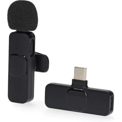 Nedis Mikrofon - Vezeték nélküli USB-C Lavalier mikrofon számítógéphez, okostelefonhoz, tablethez - Fekete Nedis Mikrofon - Vezeték nélküli USB-C Lavalier mikrofon számítógéphez, okostelefonhoz, tablethez - Fekete