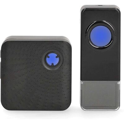 Nedis Wireless Doorbell - 150m Range - 110dB Volume - 58 Melodies - IP55 Nedis Wireless Doorbell - 150m Range - 110dB Volume - 58 Melodies - IP55