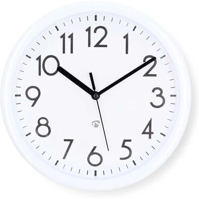 Nedis Wall Clock - Diameter 220 mm - Plastic - White - Wall Clock Nedis Wall Clock - Diameter 220 mm - Plastic - White - Wall Clock