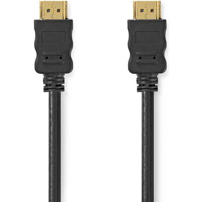 Nedis CVGB34060BK05 - HDMI Kabel - 0,5m - Zwart Nedis CVGB34060BK05 - HDMI Kabel - 0,5m - Zwart