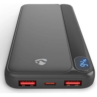 Nedis - PBKPD20W125BK - 10000mAh - 3 lähtöä - Powerbank Nedis - PBKPD20W125BK - 10000mAh - 3 lähtöä - Powerbank
