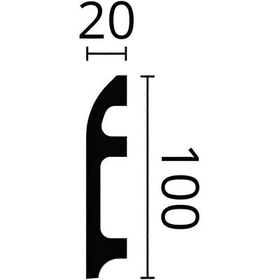 NMC Wandlist Wallstyl - 200cm Weiß Robust Polystyrol NMC Wandlist Wallstyl - 200cm Weiß Robust Polystyrol
