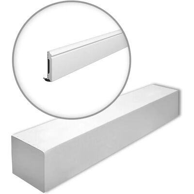 NMC Wallskirting - 42m White HDPS Extruded Polystyrene Skirting NMC Wallskirting - 42m White HDPS Extruded Polystyrene Skirting