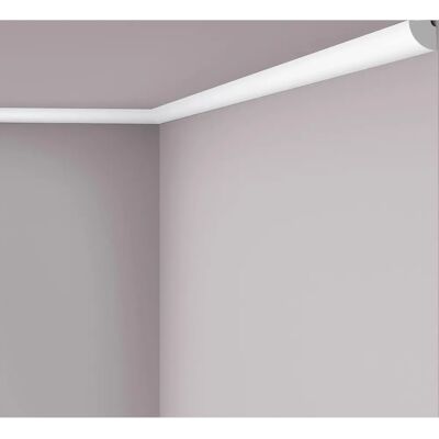 NMC NOMASTYL QR Bianco 2m Cornice moderna per soffitto e parete NMC NOMASTYL QR Bianco 2m Cornice moderna per soffitto e parete