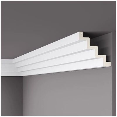 NMC ARSTYL Cornice Z51 - 200cm x 15cm x 15cm - White - Cornice moulding NMC ARSTYL Cornice Z51 - 200cm x 15cm x 15cm - White - Cornice moulding