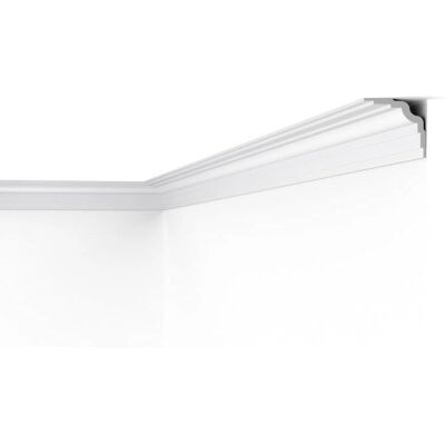 NMC Wallstyl Cornice Moulding - 200cm White, Modern NMC Wallstyl Cornice Moulding - 200cm White, Modern