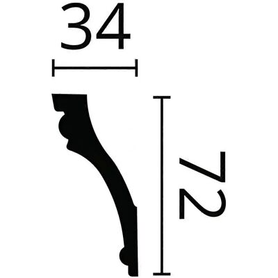 NMC Model ARSTYL Z9-box - Cornice moulding - White NMC Model ARSTYL Z9-box - Cornice moulding - White
