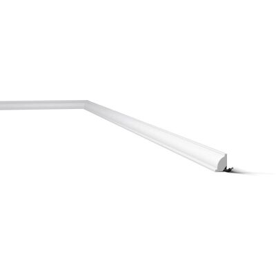 NMC WallStyl WT7 Cornice - Bianco - 200cm, 2,2cm x 1,6cm NMC WallStyl WT7 Cornice - Bianco - 200cm, 2,2cm x 1,6cm