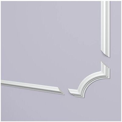 Set di elementi angolari NMC - 20x2x20 cm, bianco, leggero, resistente Set di elementi angolari NMC - 20x2x20 cm, bianco, leggero, resistente