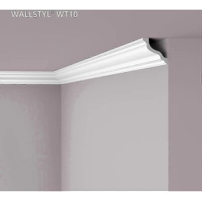 NMC Wallstyl WT10 Modanatura per cornice - Modanatura, Bianco, Belgio NMC Wallstyl WT10 Modanatura per cornice - Modanatura, Bianco, Belgio