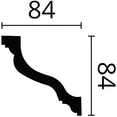 NMC Wandstuck Cornice - 22m Weiß Klassisch NMC Wandstuck Cornice - 22m Weiß Klassisch