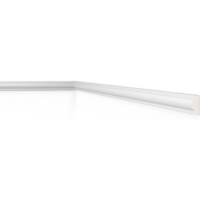 NMC ARSTYL Wandleiste - Weiß, 200cm, 0,9cm, 2,2cm, Modernes Design NMC ARSTYL Wandleiste - Weiß, 200cm, 0,9cm, 2,2cm, Modernes Design