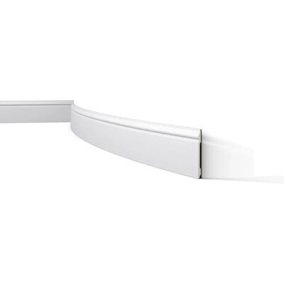 NMC Wallstyl Flex Skirting - White, 200cm, Model FL2 NMC Wallstyl Flex Skirting - White, 200cm, Model FL2