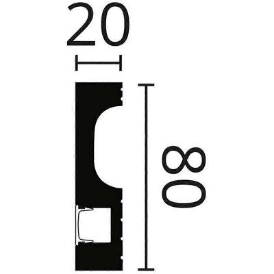NMC Schwarze Sockelleisten - 13 Stück, 26m - Modern WallStyling NMC Schwarze Sockelleisten - 13 Stück, 26m - Modern WallStyling