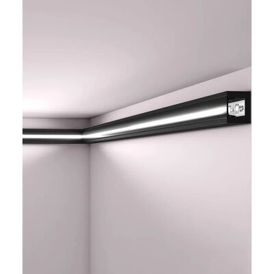 NMC - Wand- und Deckenleiste - Modern Schwarz 2m NMC - Wand- und Deckenleiste - Modern Schwarz 2m