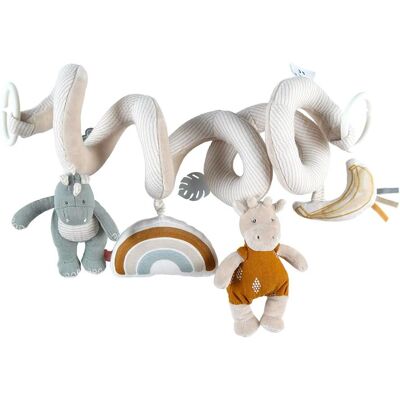 Noukie’s Tiga Stegi Ops Spirale d'Activité en Peluche Beige - Bébé - Publicité Noukie’s Tiga Stegi Ops Spirale d'Activité en Peluche Beige - Bébé - Publicité