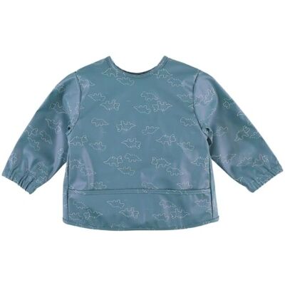 Babero para bebé dinosaurio azul de Noukie's - Impermeable, Fácil de atar Babero para bebé dinosaurio azul de Noukie's - Impermeable, Fácil de atar