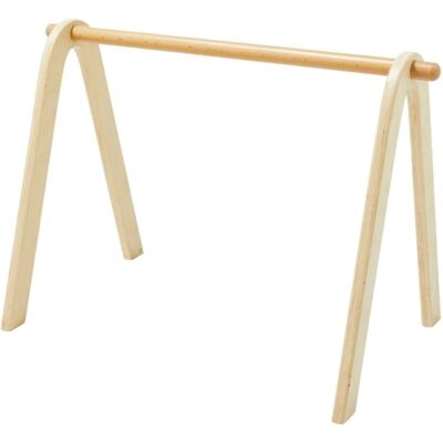 Arc de jeu pour bébé en bois naturel - Réglable et portable - Publicité Arc de jeu pour bébé en bois naturel - Réglable et portable - Publicité