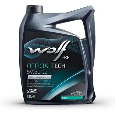 Wolf Bidon 5 Litres Huile 5w30 Officialtech C2 - Huile Moteur - Publicité Wolf Bidon 5 Litres Huile 5w30 Officialtech C2 - Huile Moteur - Publicité