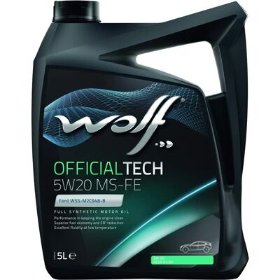 Huile Moteur Wolf Ms-Fe 5W20 - Synthétique - Ford EcoBoost - Publicité Huile Moteur Wolf Ms-Fe 5W20 - Synthétique - Ford EcoBoost - Publicité
