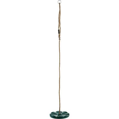 Siège de balançoire en plastique KBT - Corde réglable - Vert - Aire de jeux - Publicité Siège de balançoire en plastique KBT - Corde réglable - Vert - Aire de jeux - Publicité