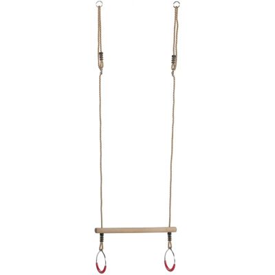 KBT Hartholz Trapez mit Metallringen - Natur KBT Hartholz Trapez mit Metallringen - Natur