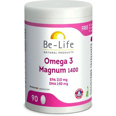 BioLife Omega 3 Magnum 1400 - 90 capsules - Complément alimentaire - Publicité BioLife Omega 3 Magnum 1400 - 90 capsules - Complément alimentaire - Publicité