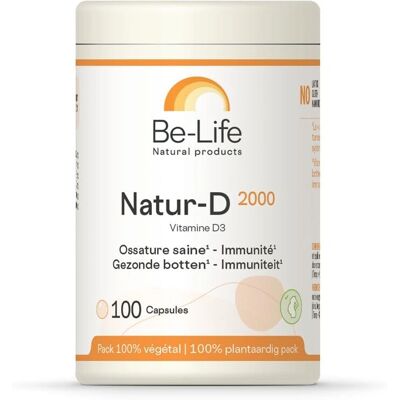 Be-Life Natur-D 2000 - Supplément de vitamine - Soutient le système immunitaire - Publicité Be-Life Natur-D 2000 - Supplément de vitamine - Soutient le système immunitaire - Publicité