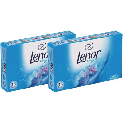 Lenor Spring Awakening Tumble Dryer Sheets - Fabric Conditioner - 34 Sheets Lenor Spring Awakening Tumble Dryer Sheets - Fabric Conditioner - 34 Sheets