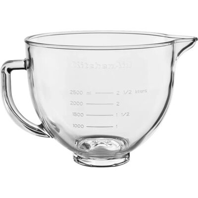 KitchenAid Cuenco de vidrio 4,7L con tapa - Cuenco de mezcla KitchenAid Cuenco de vidrio 4,7L con tapa - Cuenco de mezcla