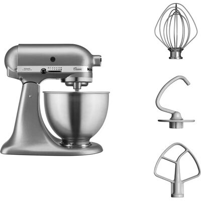 KitchenAid 5K45SSESL - Argent - Robot pâtissier - Publicité KitchenAid 5K45SSESL - Argent - Robot pâtissier - Publicité