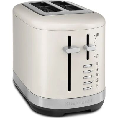 KitchenAid 859711684260 Ristede - 7 skiver, 980W, Rustfrit stål & Hvid KitchenAid 859711684260 Ristede - 7 skiver, 980W, Rustfrit stål & Hvid