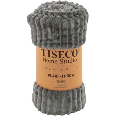 Tirolix - Plaid Microflanella - Grau - throw blanket Tirolix - Plaid Microflanella - Grau - throw blanket
