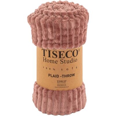 Tiseco - RIBBLE - Rosa - 130x160 cm - throw blanket Tiseco - RIBBLE - Rosa - 130x160 cm - throw blanket