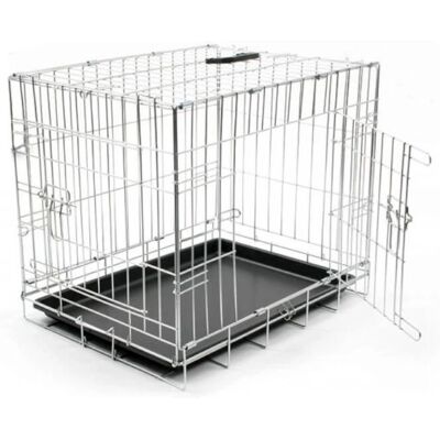 Duvo Plus Faltkäfig aus Metall - 2 Türen - 123x77x83 cm Duvo Plus Faltkäfig aus Metall - 2 Türen - 123x77x83 cm
