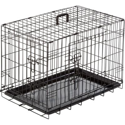 Jaula Metálica Negra Duvo+ para Perros - T-M 76 x 48 x 54 cm Jaula Metálica Negra Duvo+ para Perros - T-M 76 x 48 x 54 cm