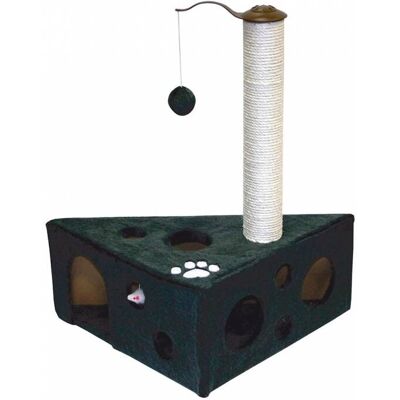 EBI Felix Kratzbaum - Katzenbaum mit Box und runden Fenstern EBI Felix Kratzbaum - Katzenbaum mit Box und runden Fenstern