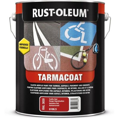 Rust-Oleum Tarmacoat Signalrot Straßenfarbe - Straßenfarbe Rust-Oleum Tarmacoat Signalrot Straßenfarbe - Straßenfarbe