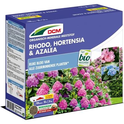 Engrais DCM Rhodo, Hortensia, Azalea - 3kg - Publicité Engrais DCM Rhodo, Hortensia, Azalea - 3kg - Publicité