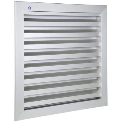 Grille de ventilation Renson F1 - Argent - 500x500mm - Publicité Grille de ventilation Renson F1 - Argent - 500x500mm - Publicité