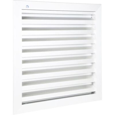 Grille de ventilation Renson 411 - Aluminium blanc RAL9010 - Publicité Grille de ventilation Renson 411 - Aluminium blanc RAL9010 - Publicité