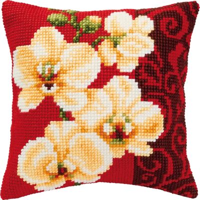 Vervaco Cross-Stitch Cushion Kit - Includes Fabric & Thread Vervaco Cross-Stitch Cushion Kit - Includes Fabric & Thread
