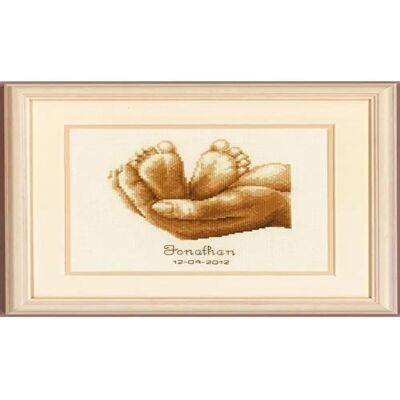 Vervaco PN-0148429 Kit de broderie - Empreintes de bébé Vervaco PN-0148429 Kit de broderie - Empreintes de bébé