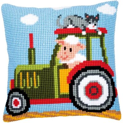 Kit cuscino ricamo a punto croce Vervaco - Per bambini 7+ Kit cuscino ricamo a punto croce Vervaco - Per bambini 7+