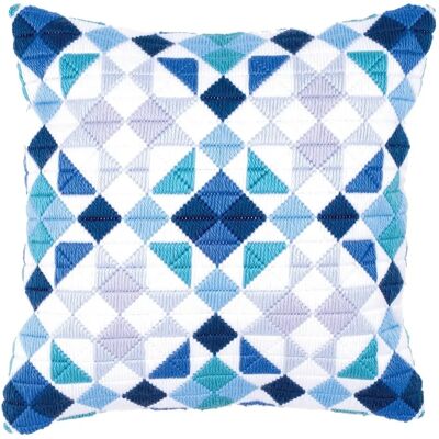 Vervaco Blue Stretch Embroidery Pillow - Decorative Pillow Vervaco Blue Stretch Embroidery Pillow - Decorative Pillow
